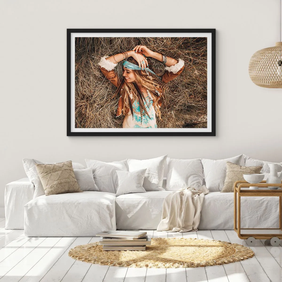 Poszter fehér keretben - Útban a szerelem nyara felé - 70x50 cm