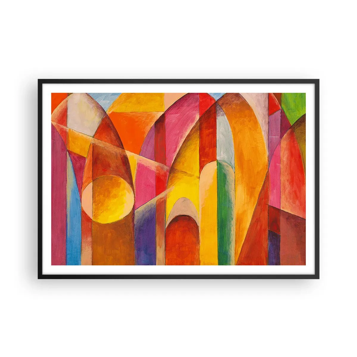 Poszter fehér keretben - A nap katedrálisa - 100x70 cm