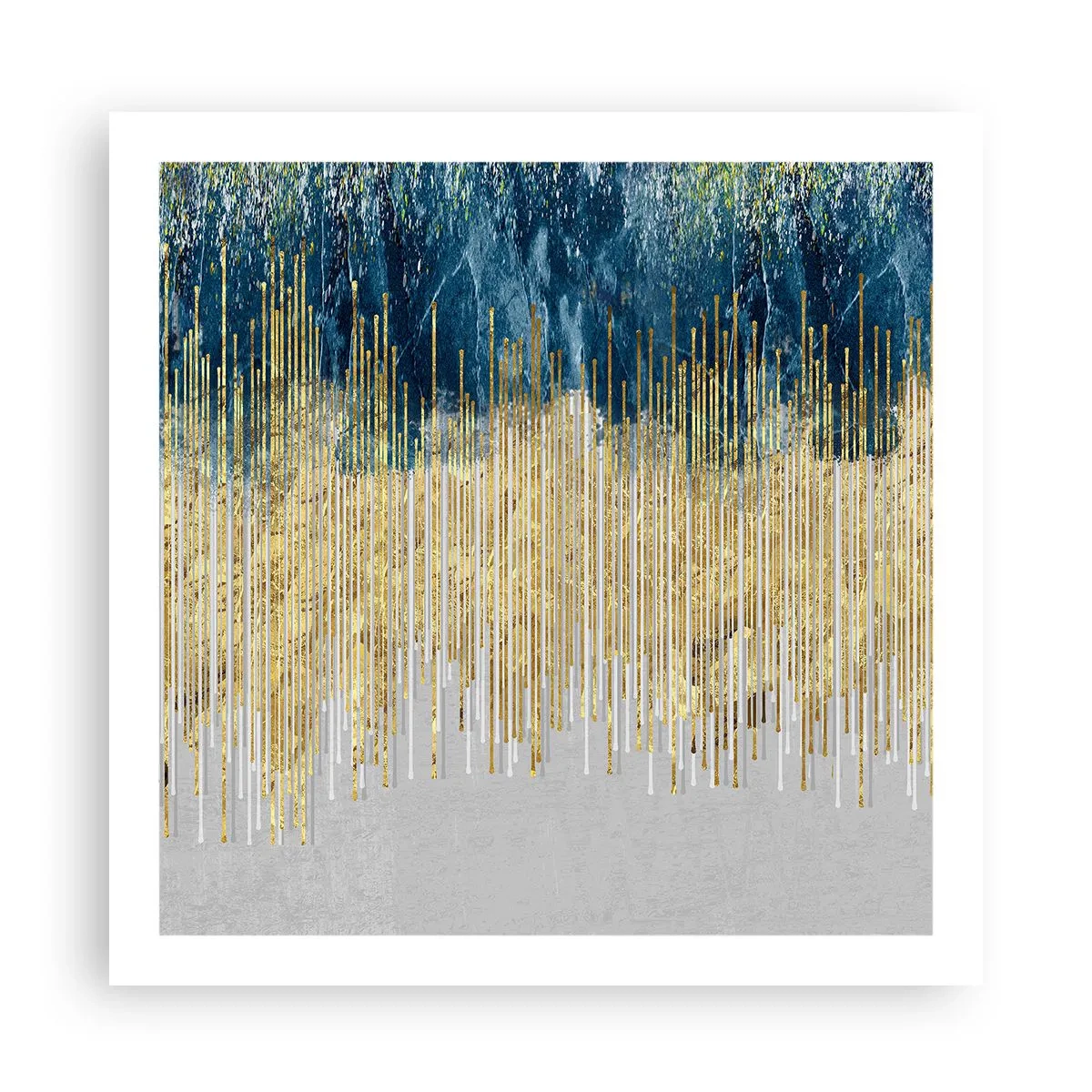 Poszter - Aranyozott határ - 60x60 cm