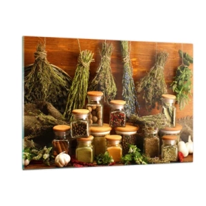 Üveg kép - Konyhai varázslatok - 120x80 cm