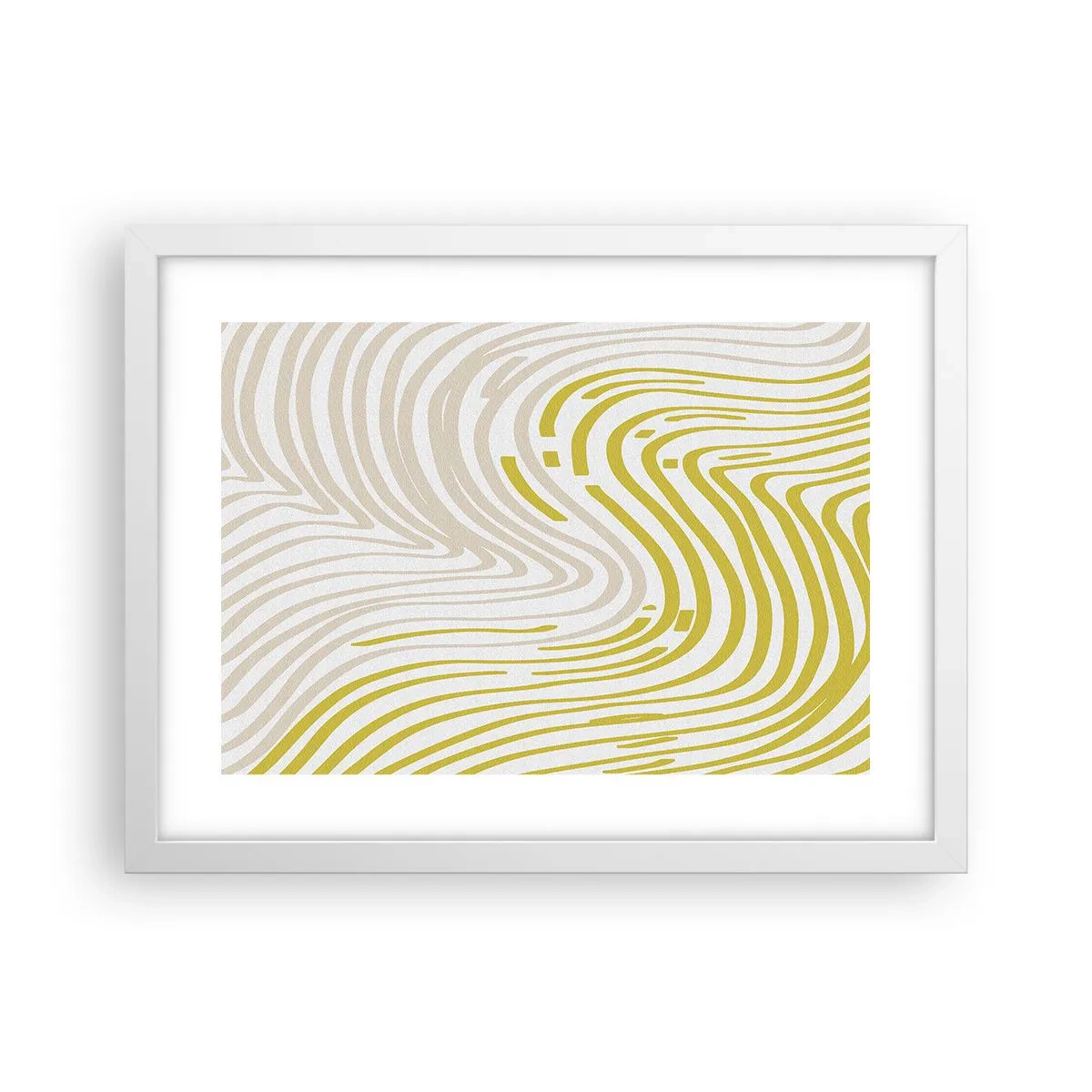 Poszter fekete keretben - Kompozíció szelíd kanyarral - 40x30 cm