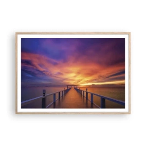 Poszter világos tölgy keretben - Vég nélkül - 100x70 cm