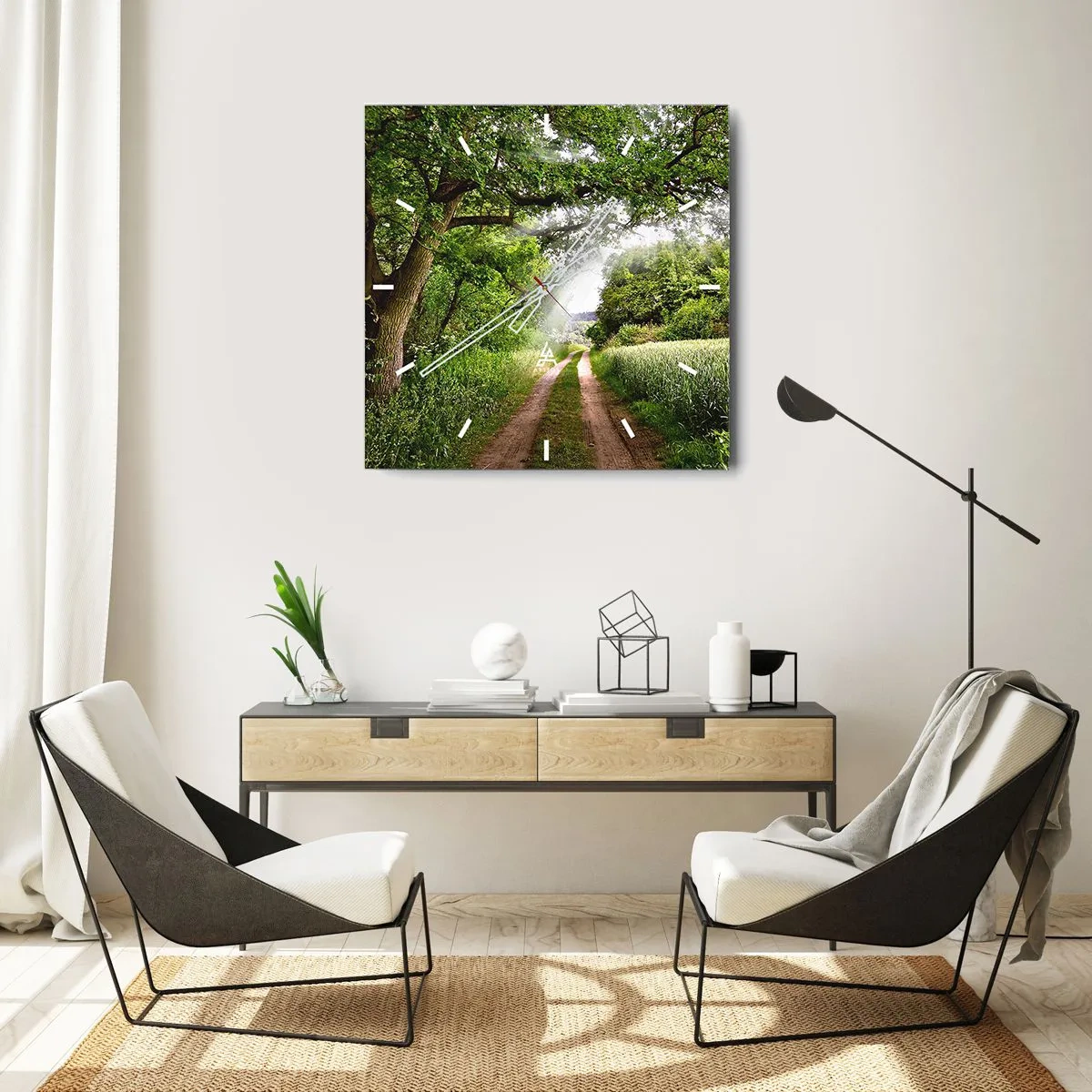 Falióra, Óra - Et in Arcadia ego - 40x40 cm