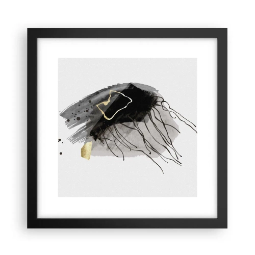 Poszter fehér keretben - Feketében és aranyban - 30x30 cm