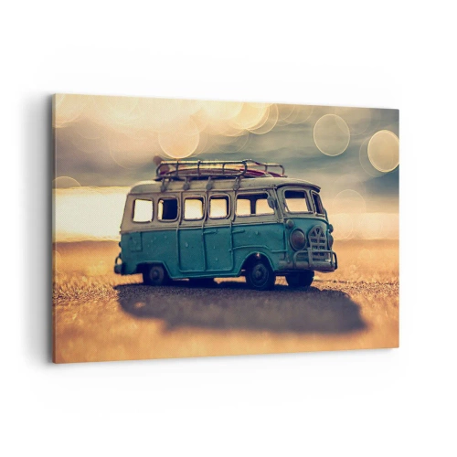 Vászonkép - Vége a bálványoknak: pénznek és munkának - 120x80 cm