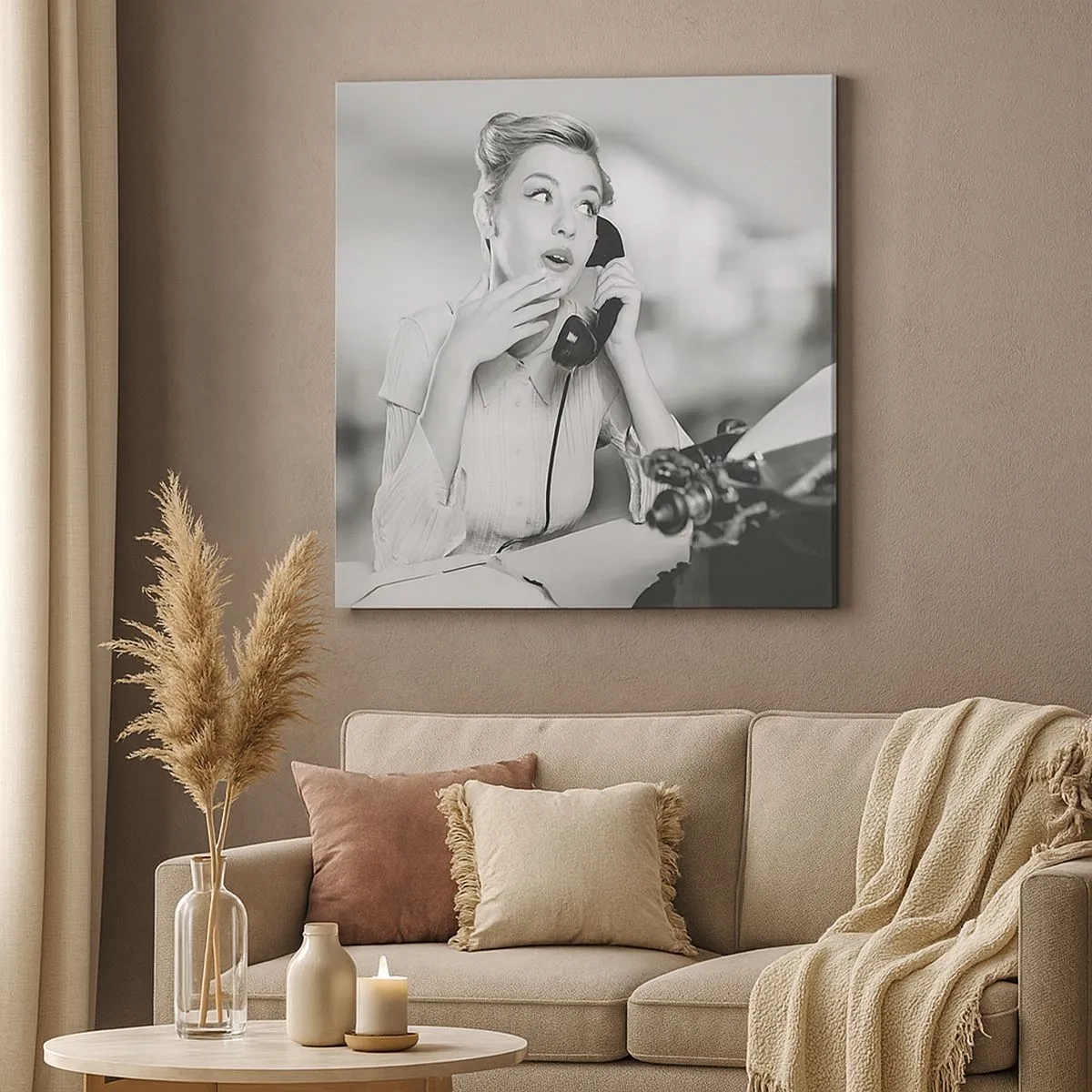 Vászonkép - Hello, itt az 50-es évek. - 30x30 cm