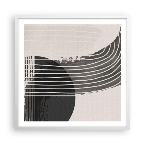 Poszter fekete keretben - Oda és vissza - 60x60 cm
