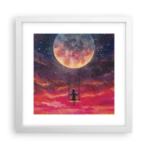 Poszter fekete keretben - Álmodozva - 30x30 cm