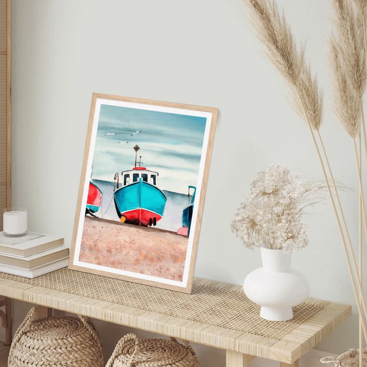 Poszter világos tölgy keretben - Fogásra készen - 61x91 cm