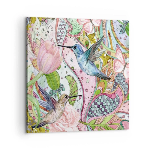 Vászonkép - Szőlőbe gabalyodva - 60x60 cm