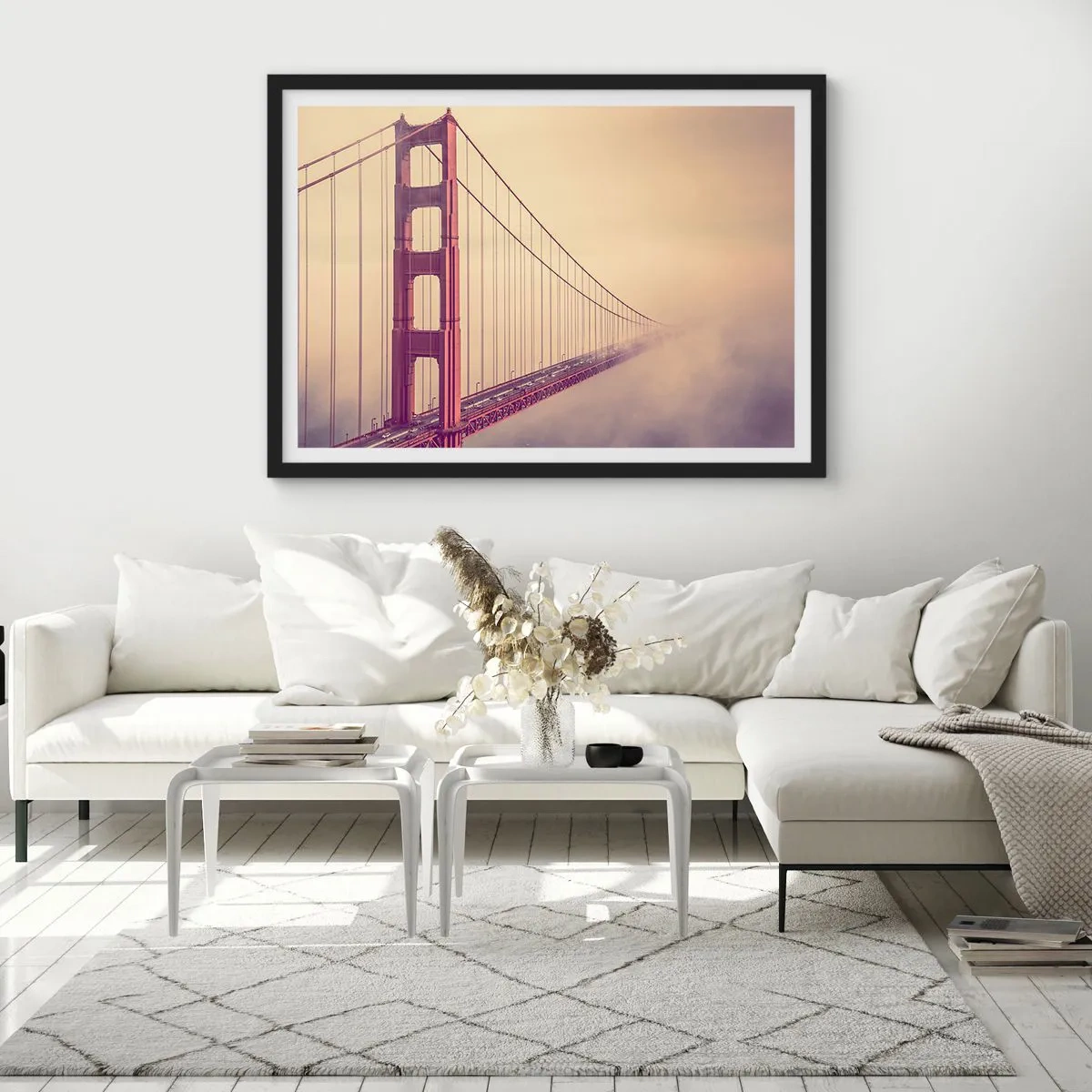 Poszter fehér keretben - Ég és föld között - 91x61 cm