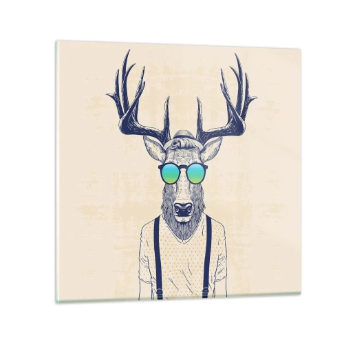 Üveg kép - Kire számítottál? - 40x40 cm