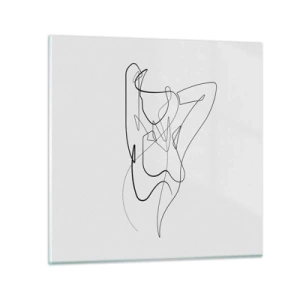 Üveg kép - Milyen vagy igazán…. - 30x30 cm
