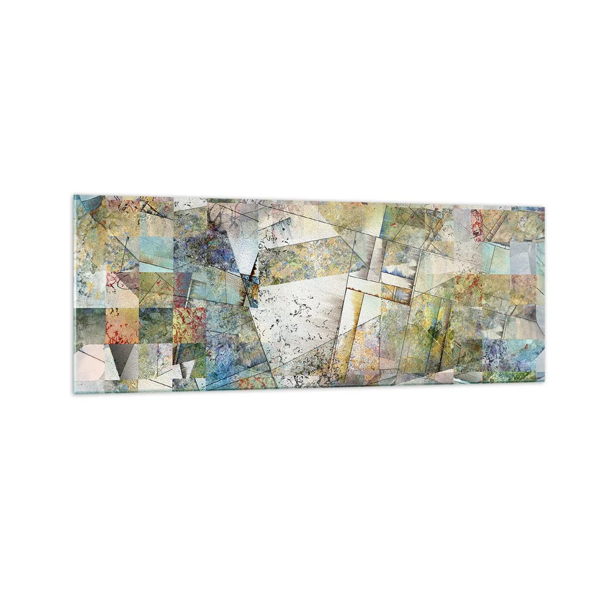 Üveg kép - Geometrikus átrendeződés - 140x50 cm