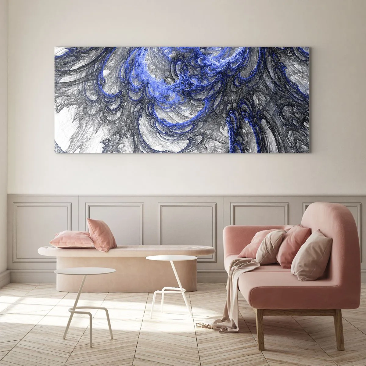 Üveg kép - Egy hullám születése - 100x40 cm