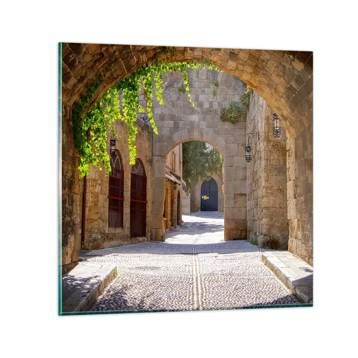 Üveg kép - A menet hamarosan megjelenik - 60x60 cm