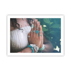 Poszter - Üdvözöljük a lét középpontjában - 70x50 cm