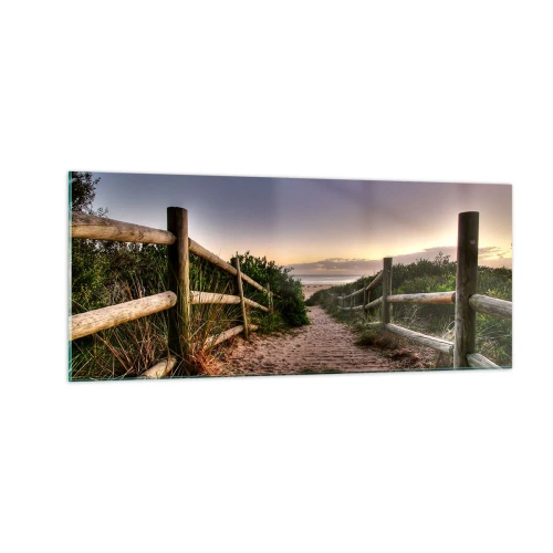 Üveg kép - A cél már látható - 100x40 cm