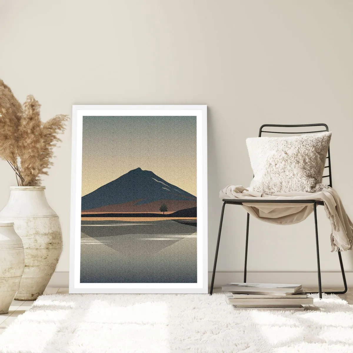 Poszter fekete keretben - Tükörreflexió - 30x40 cm