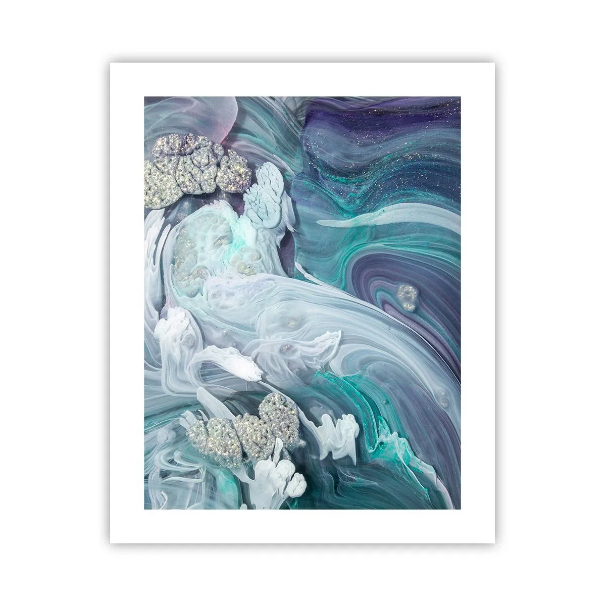 Poszter - Kék áramlatok - 40x50 cm