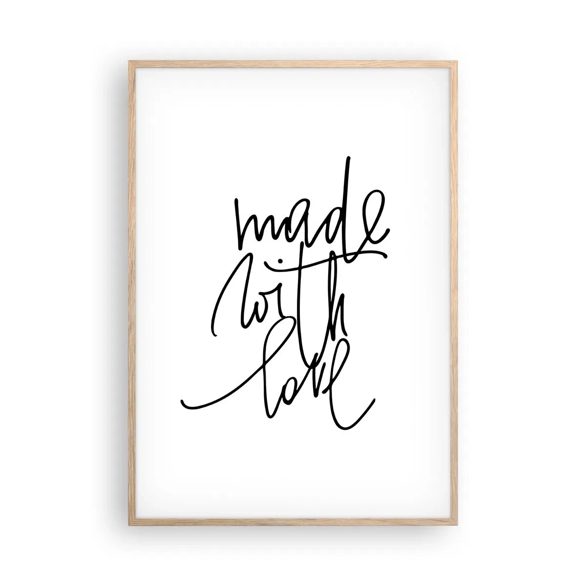 Poszter világos tölgy keretben - A legjobb márka - 70x100 cm