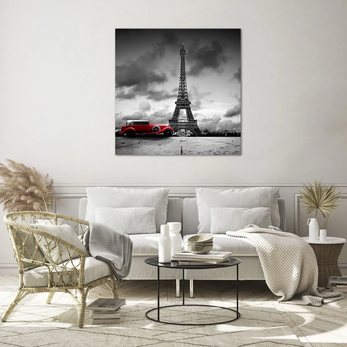 Üveg kép - Nem olyan régen a Párizsban - 40x40 cm