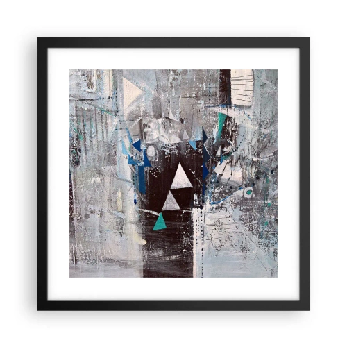 Poszter fehér keretben - A háromszögek felülíró sorrendje - 40x40 cm