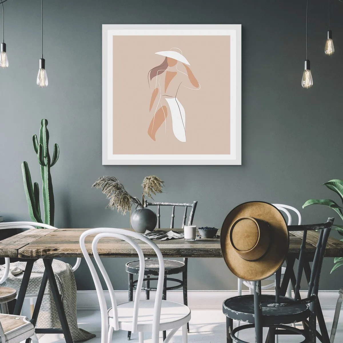 Poszter fekete keretben - A divat egy játék - 60x60 cm