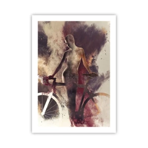 Poszter - Márvány formájú kerékpáros lélek - 50x70 cm