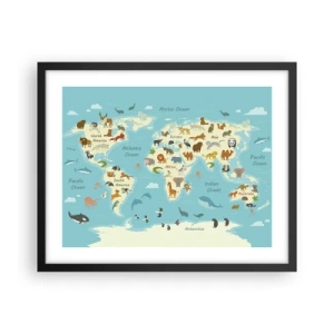 Poszter fehér keretben - Jó szomszédok - 50x40 cm