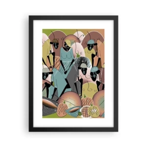 Poszter fehér keretben - Jön a nagy ünnep  - 30x40 cm