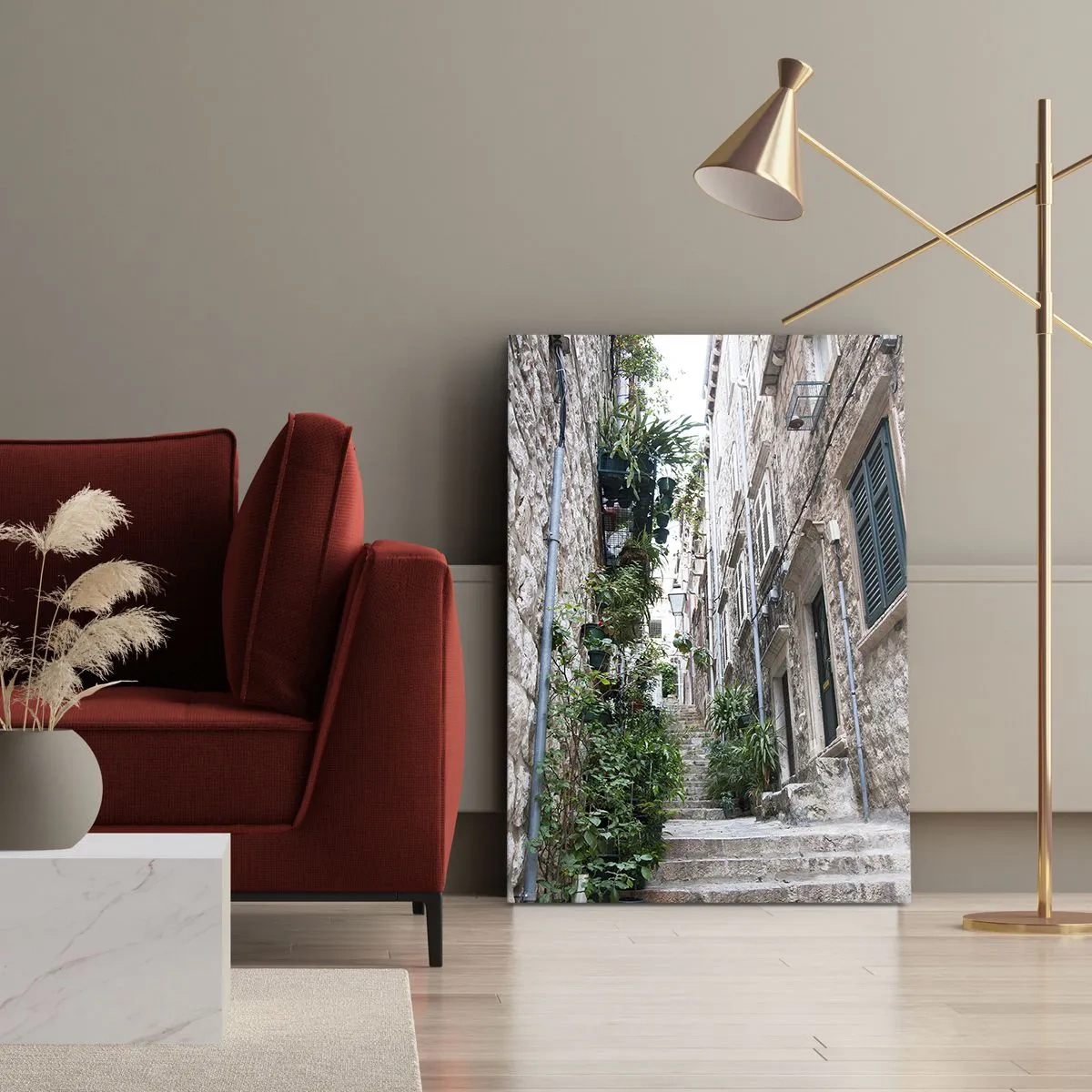 Vászonkép - Régi város bája - 55x100 cm