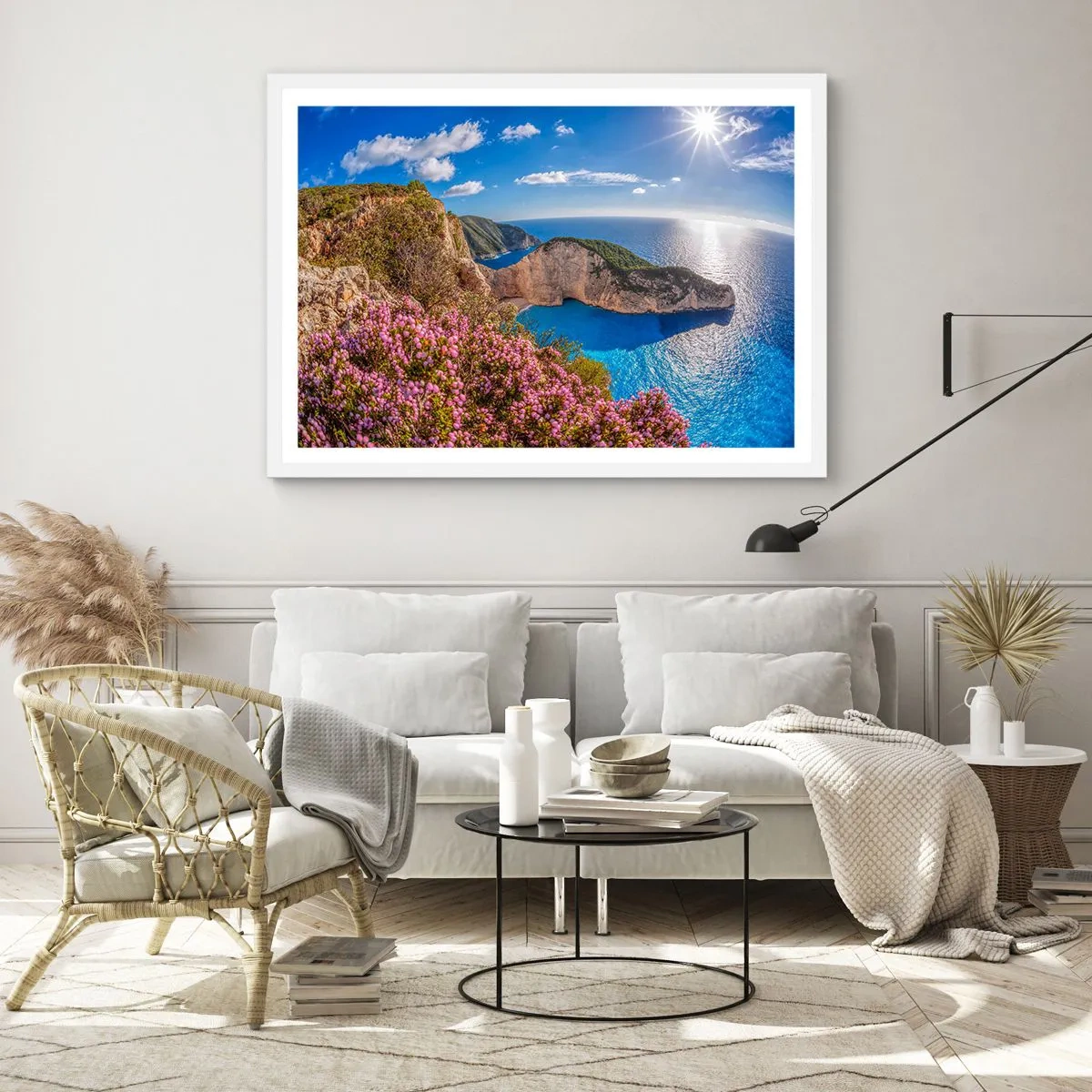 Poszter fekete keretben - Nagyszerű görög nyaralásom - 100x70 cm