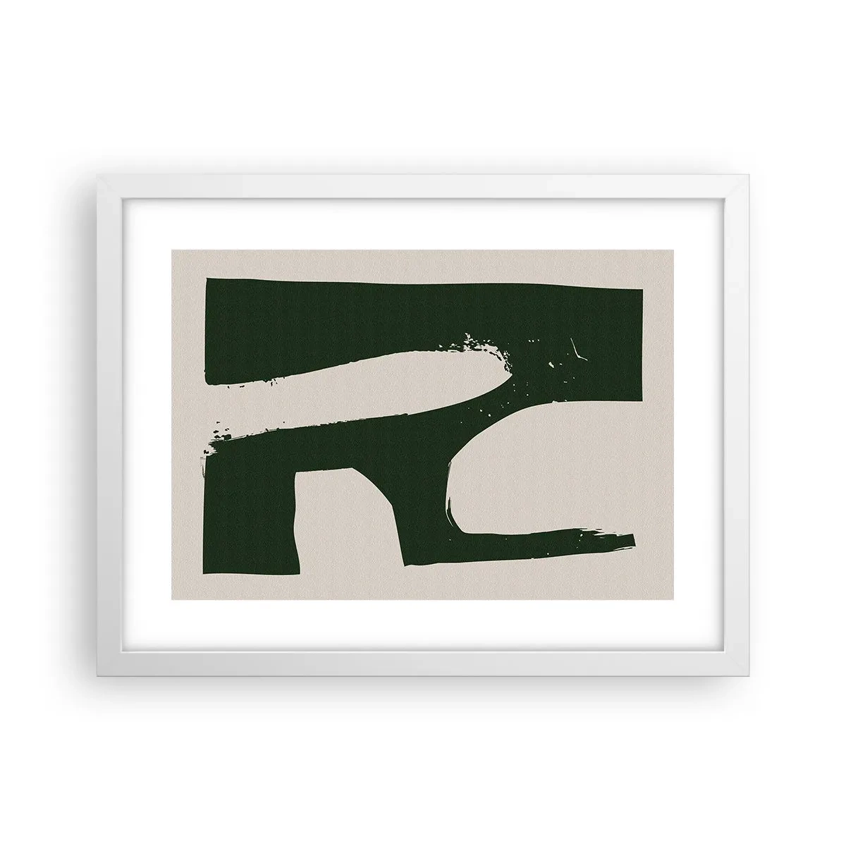 Poszter fekete keretben - Fehér öblök - 40x30 cm