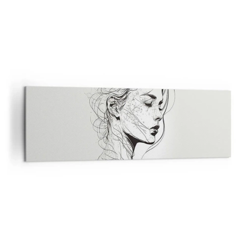 Vászonkép - Portré álmodozásban - 160x50 cm
