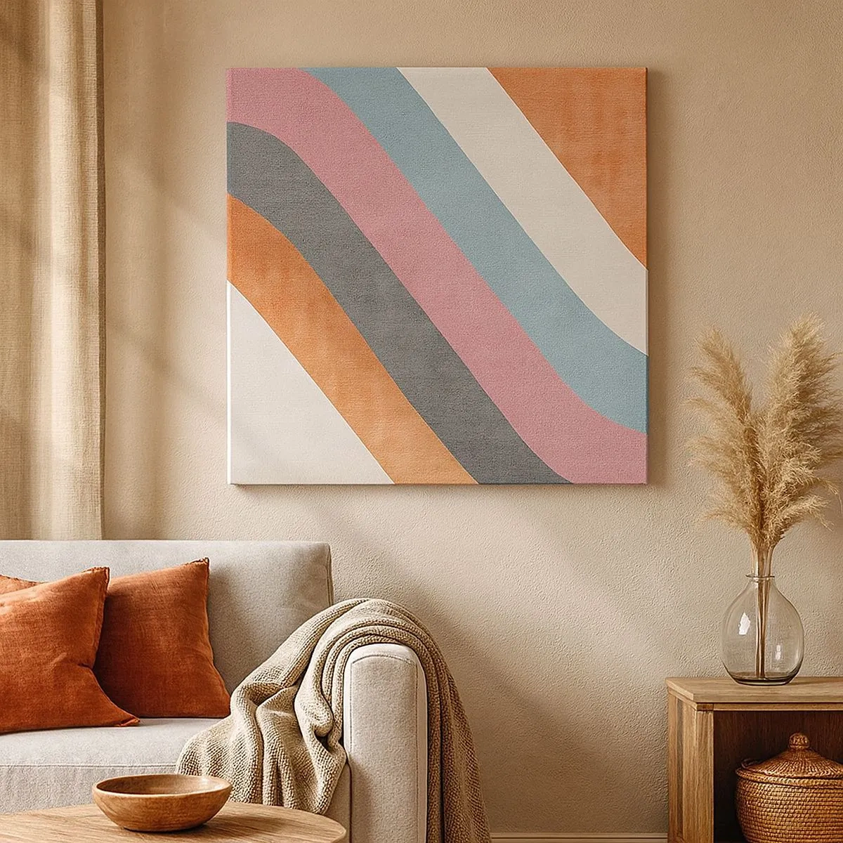 Vászonkép - Diagonális kompozíció - mozgás - 30x30 cm