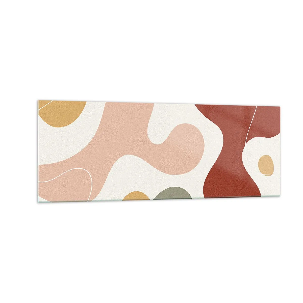 Üveg kép - Pöttyök vagy hullámok? - 140x50 cm