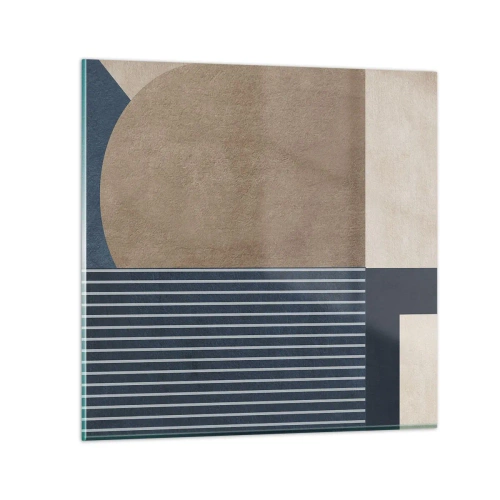 Üveg kép - Az egyszerűség és a kerekség kompozíciója - 70x70 cm