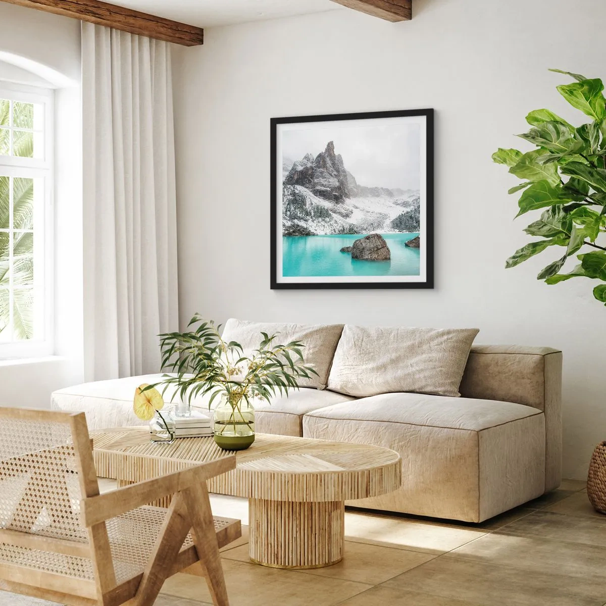 Poszter fehér keretben - Őrségben - 60x60 cm