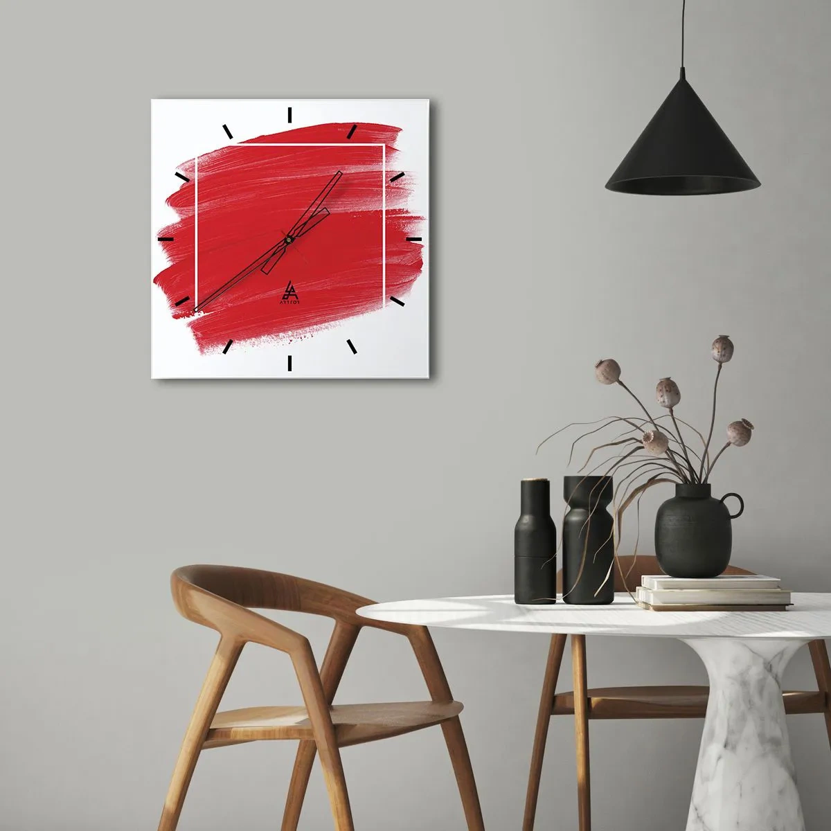 Falióra, Óra - A kereten kívül - 40x40 cm