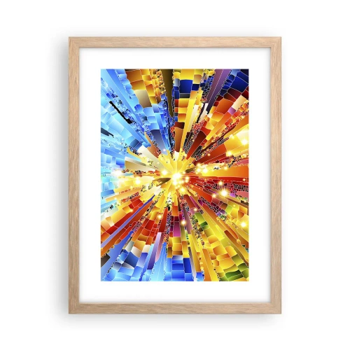 Poszter világos tölgy keretben - In medias res - 30x40 cm