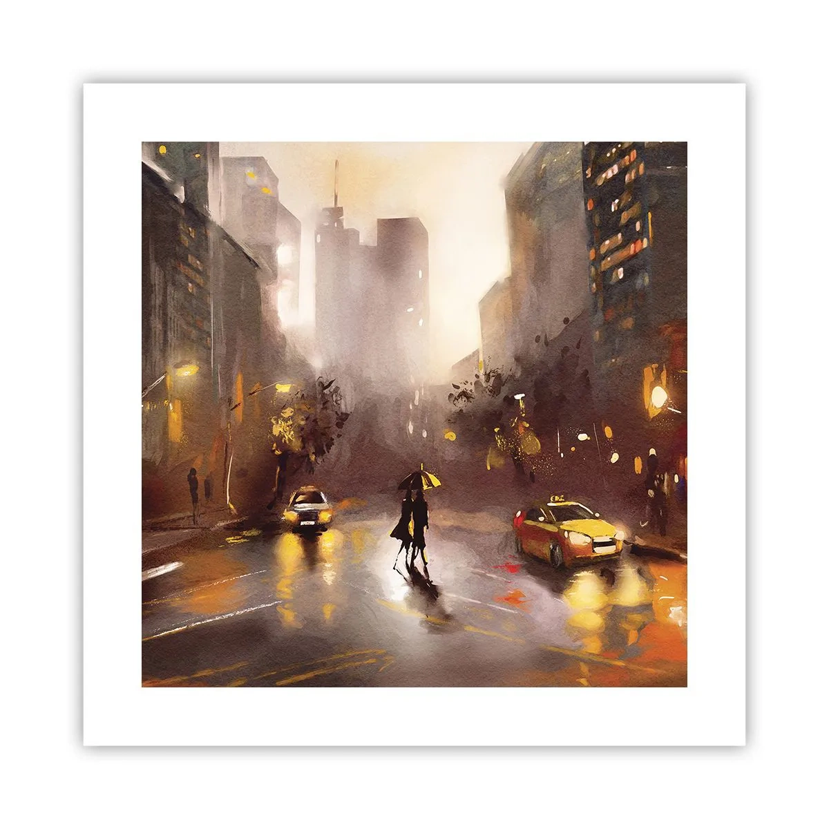 Poszter - New York fényében - 40x40 cm