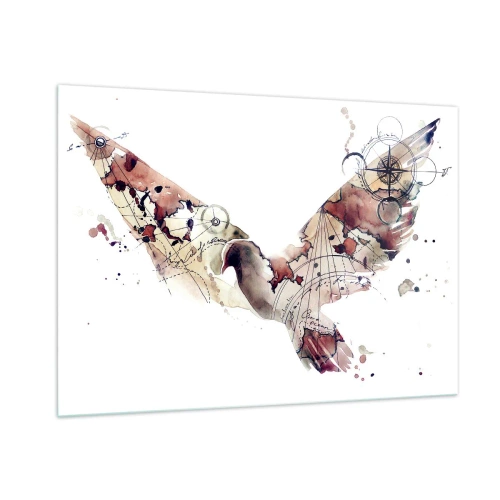 Üveg kép - Szabadtéri vándor - 100x70 cm