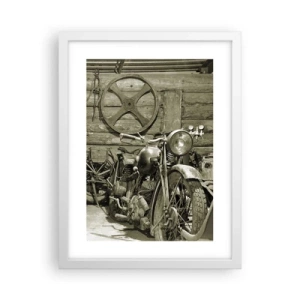 Poszter fekete keretben - Władek bácsi fészerében - 30x40 cm