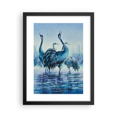 Poszter fehér keretben - Reggeli találkozás - 30x40 cm