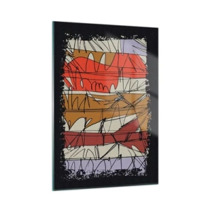 Üveg kép - Spontán kompozíció - 50x70 cm