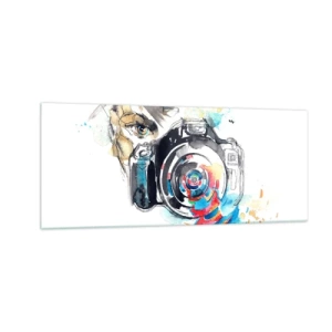 Üveg kép - A lencse szemében - 100x40 cm