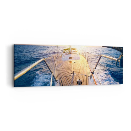Vászonkép - Futás a hullámokon - 90x30 cm