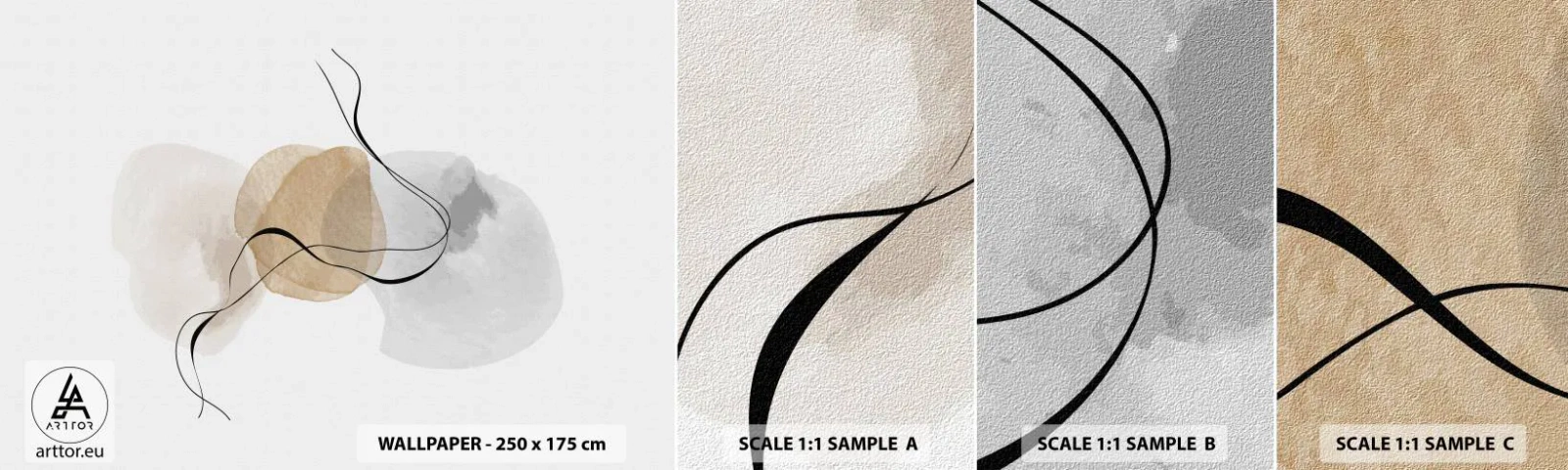 Fotótapéta Minta Standard Eco - Léggyöngyök - Absztrakció, Darab, Modern minta - 100x30 cm