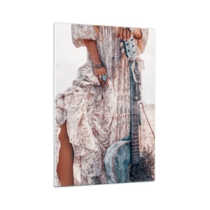 Üveg kép - Hippik az úton - 70x100 cm